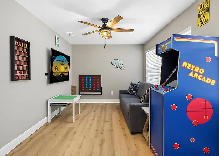 Tropical Yardheated Poolfirepitgame Roombeach Ferienhaus Clearwater Beach
