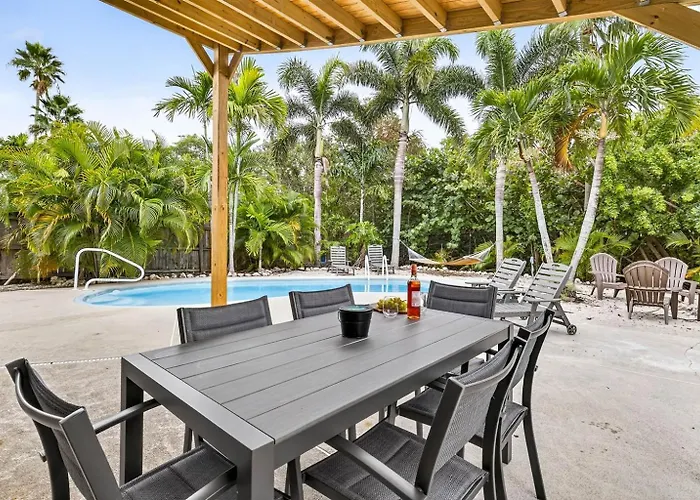 Tropical Yardheated Poolfirepitgame Roombeach Ferienhaus